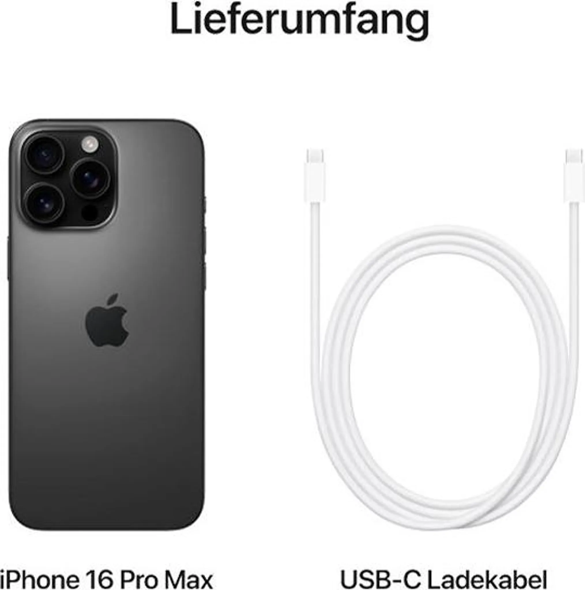 Apple iPhone 16 Pro (512 GB) – Titan Schwarz